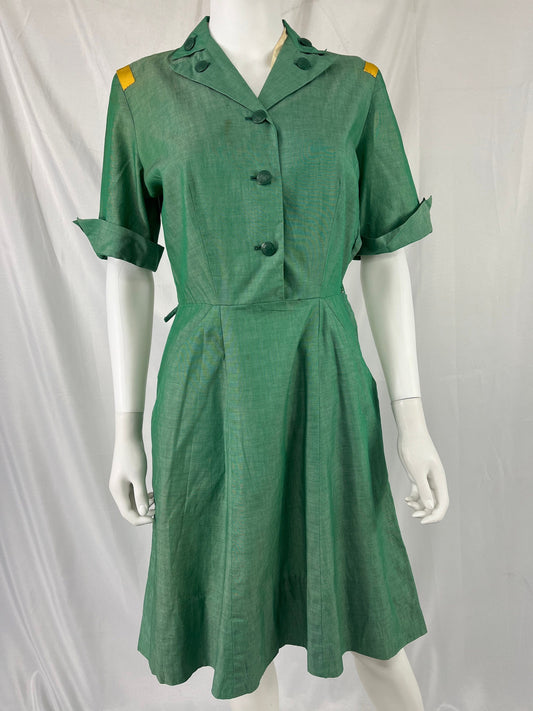 Vintage 1940's Girl Scout Uniform \ Size Measured M \ See Item Description for Measurements and Details