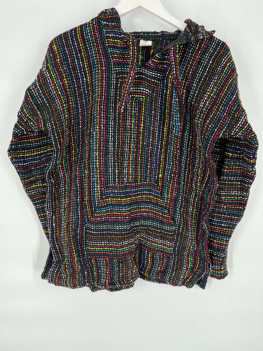 Vintage 02' Rainbow Baja Hoodie by Imports \ Size L \ See Item Description for Measurements and Details