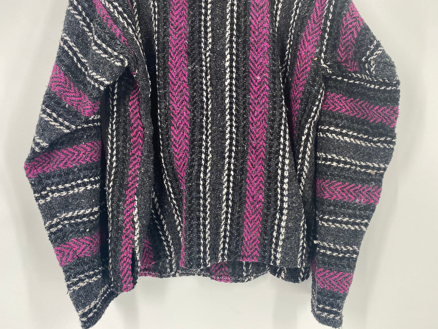 Bright Pink And Gray Baja Hoodie By Baja Joe \ Size L \ Please See Item Description And Measurements