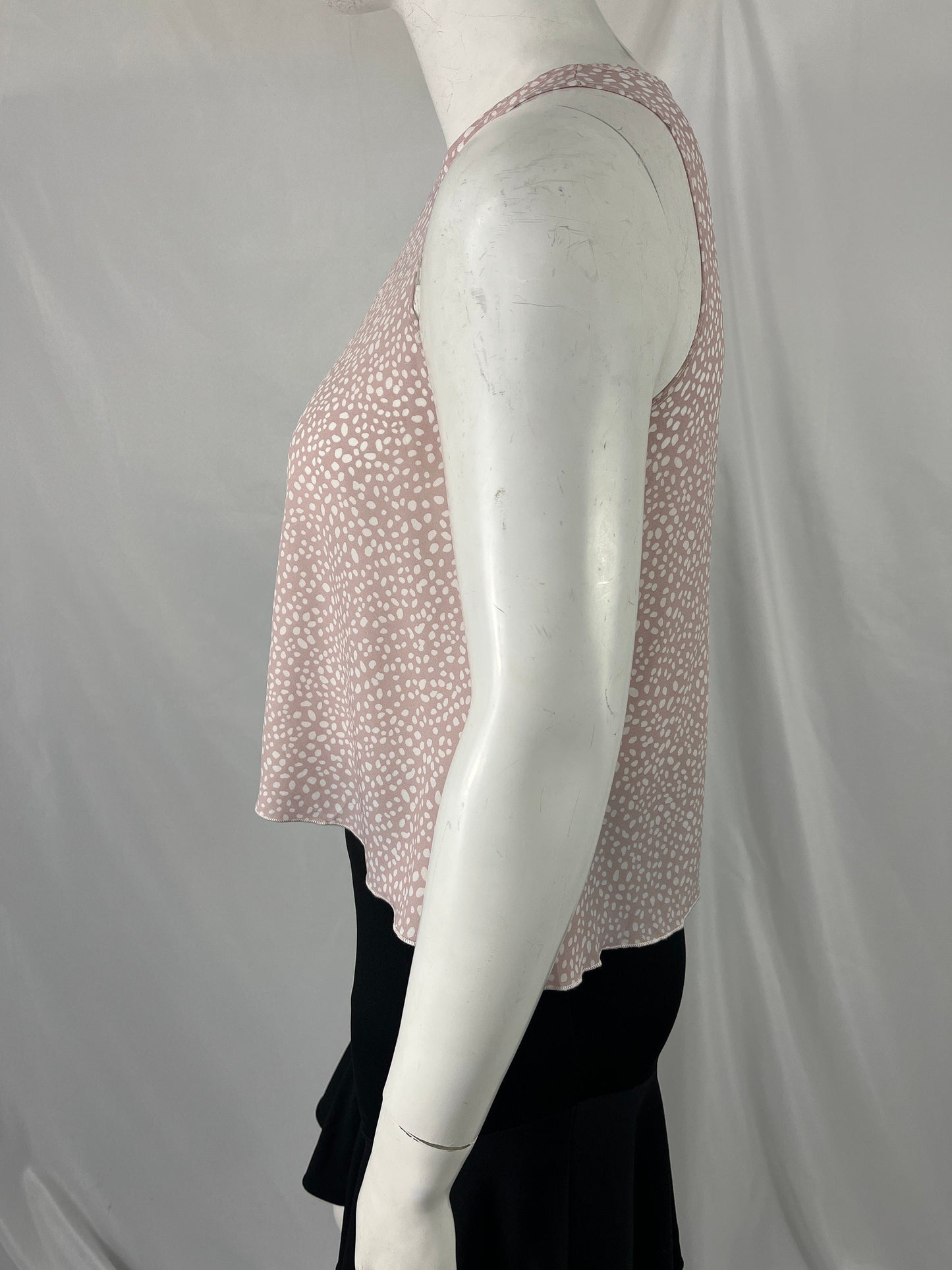 Pale Pink Tank Top With White Dots By Marianne / Size 1X / View Description For Measurements And Condition Details