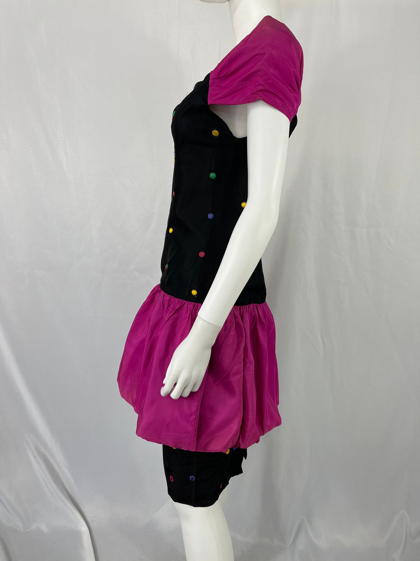 Cute Vintage Polka Dot Dress With Drop Waist By Erika / Size 5-6 / View Description For Measurements And Condition Details