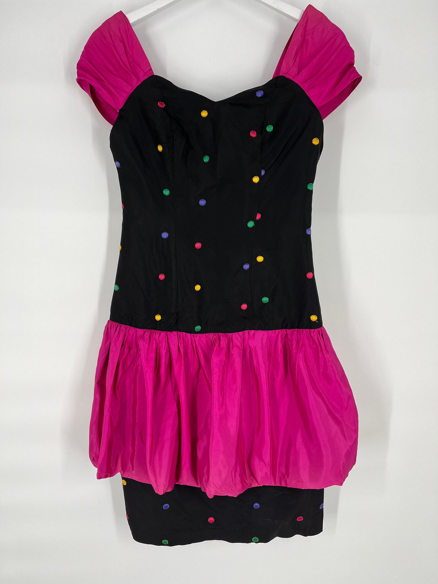 Cute Vintage Polka Dot Dress With Drop Waist By Erika / Size 5-6 / View Description For Measurements And Condition Details