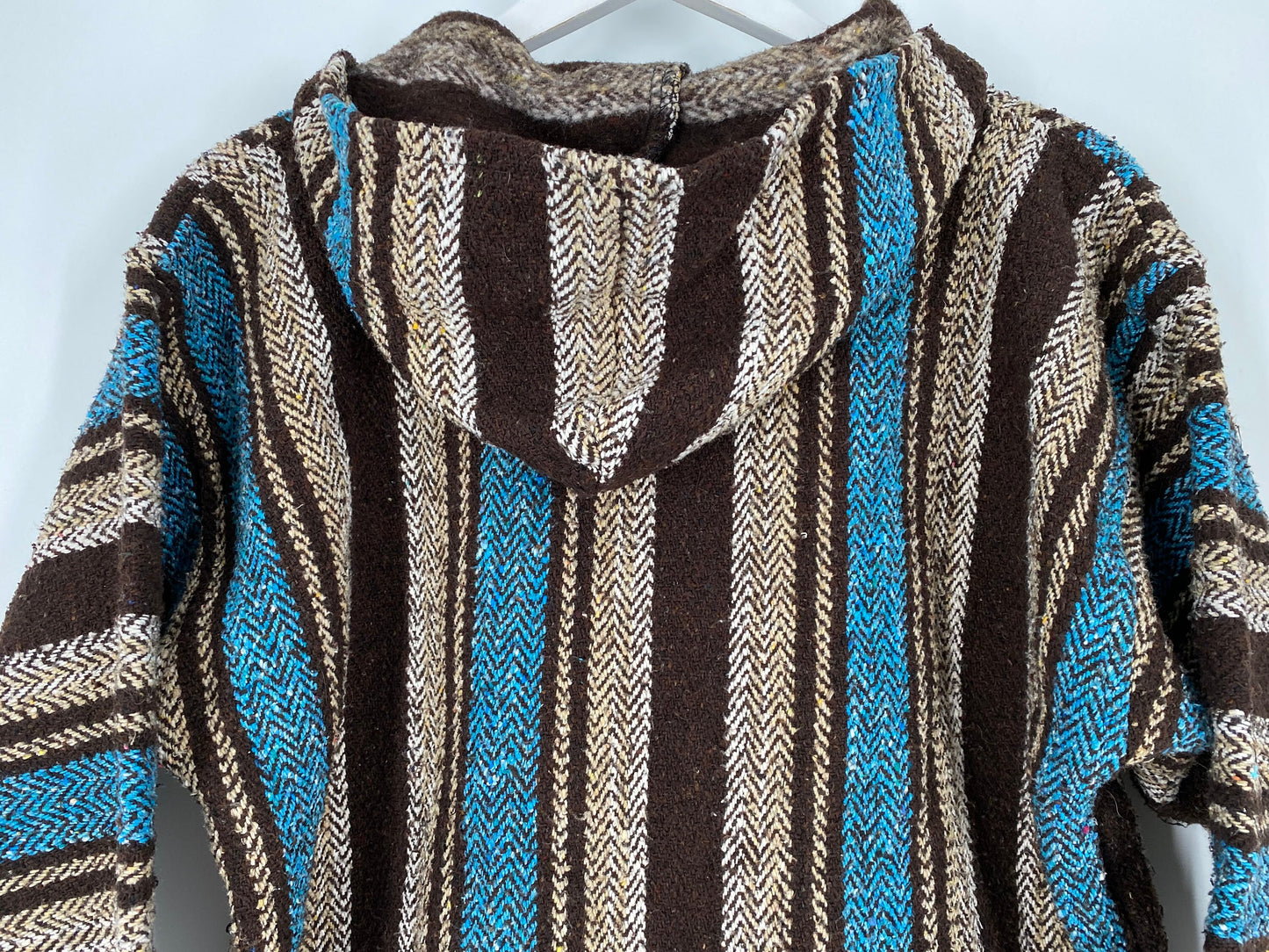 Brown And Blue Baja Hoodie By Earth Ragz \ Size S \ Please See Item Description And Measurements