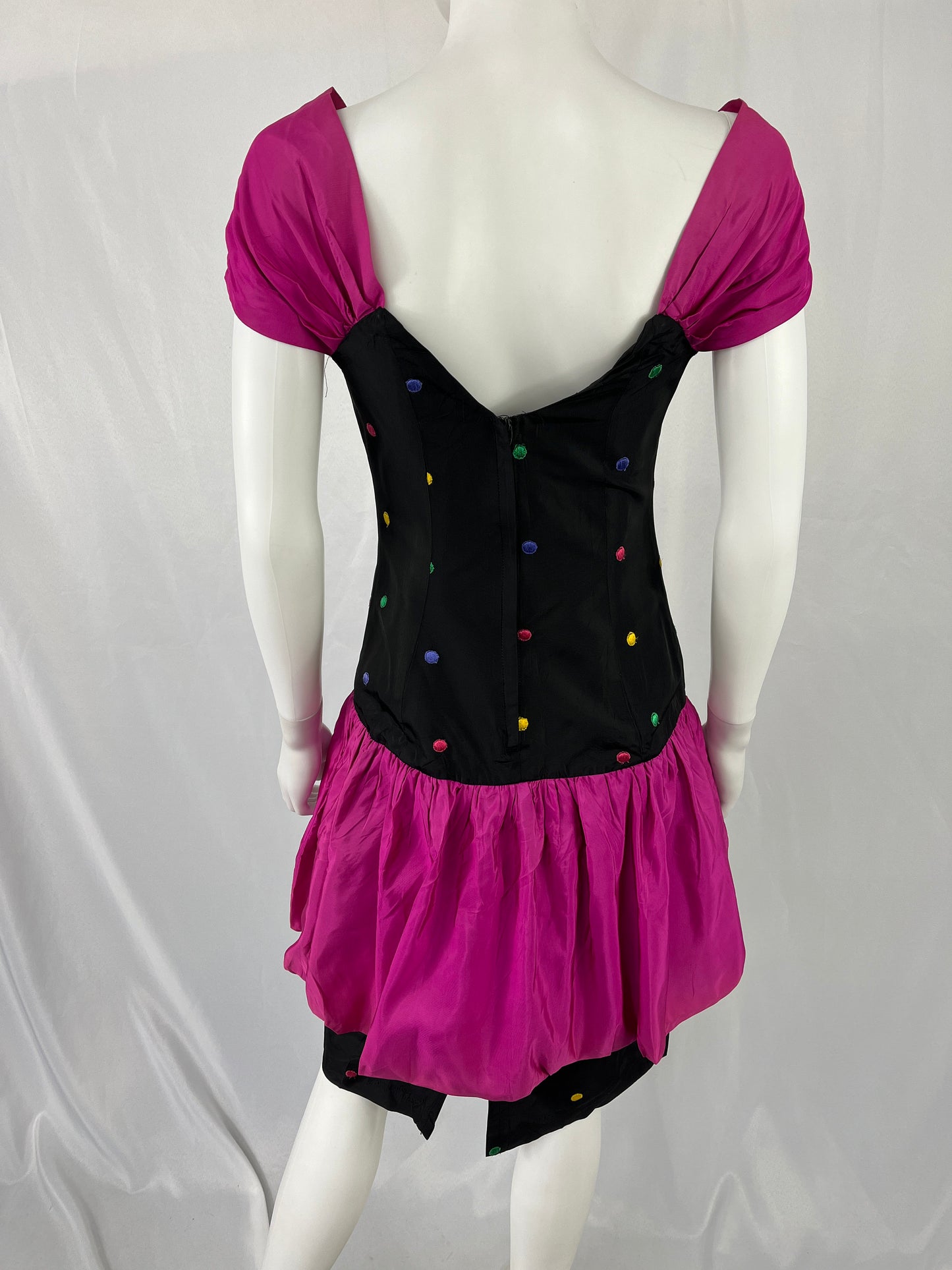 Cute Vintage Polka Dot Dress With Drop Waist By Erika / Size 5-6 / View Description For Measurements And Condition Details