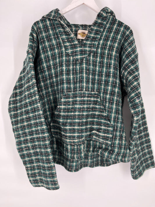 Soft Green Plaid Earth Ragz Sweatshirt \ Size XL \ See Item Description for Measurements and Details