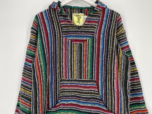 Rainbow Color Baja Hoodie By Iguana Jack \ Size L \ PLEASE See Item Description And Measurements